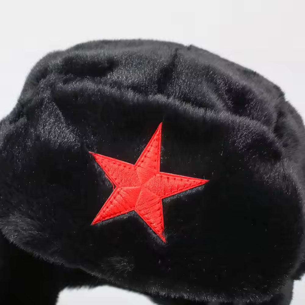 Winter Trapper Hat - Men Pentagram Lei Feng Winter Hat