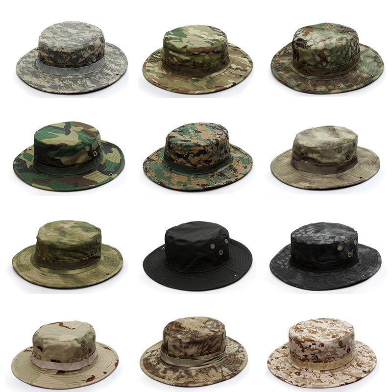 Outdoor Bucket Hat Thicken Cam - Boonie Hat Tactical ulasan dan harga