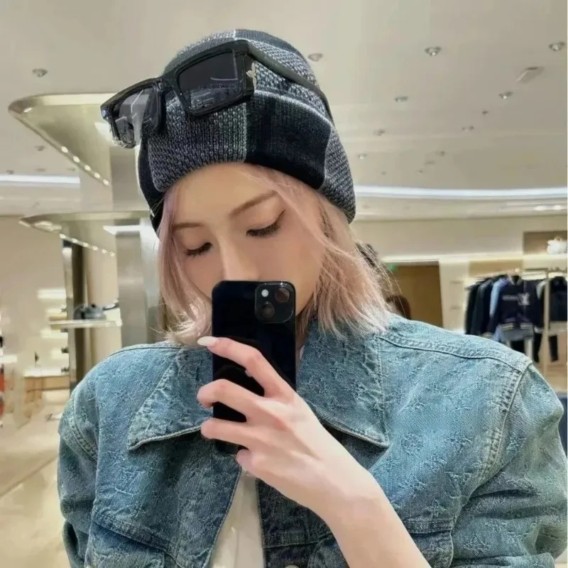Unisex Winter Beanie with Geom - Beanie Cuffed Knit ulasan dan harga