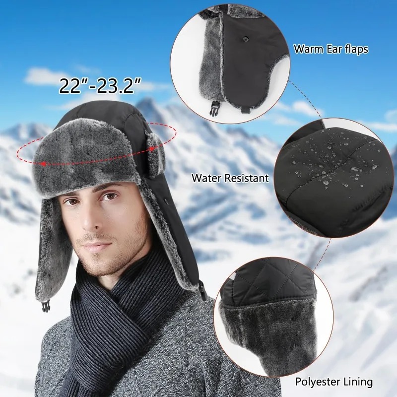 Snow Ski Army Military Ushanka - Winter Trapper Hat ulasan dan harga